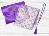 PRAYER MAT - Elegant Gift Prayer Mat Set with Tasbeeh & Fabric Pouch