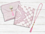 PRAYER MAT - Elegant Gift Prayer Mat Set with Tasbeeh & Fabric Pouch