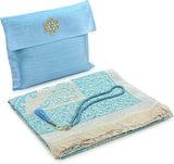 PRAYER MAT - Elegant Gift Prayer Mat Set with Tasbeeh & Fabric Pouch