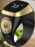 Smart Zikr Ring - Digital Azan Reminder & Dhikr Counter (3 Sizes: 18mm, 20mm, 22mm)