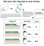 Smart Zikr Ring - Digital Azan Reminder & Dhikr Counter (3 Sizes: 18mm, 20mm, 22mm)